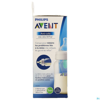 Philips avent a/colic biberon 260ml    scf813/14