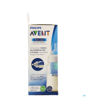 Philips avent a/colic biberon 260ml    scf813/14