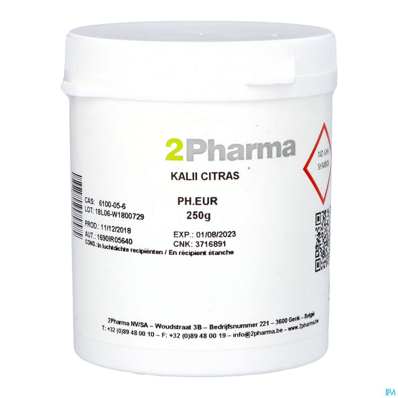 Citrate potassium 250g 2pharma