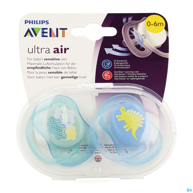 Philips avent sucette +0m air boy deco   scf344/20