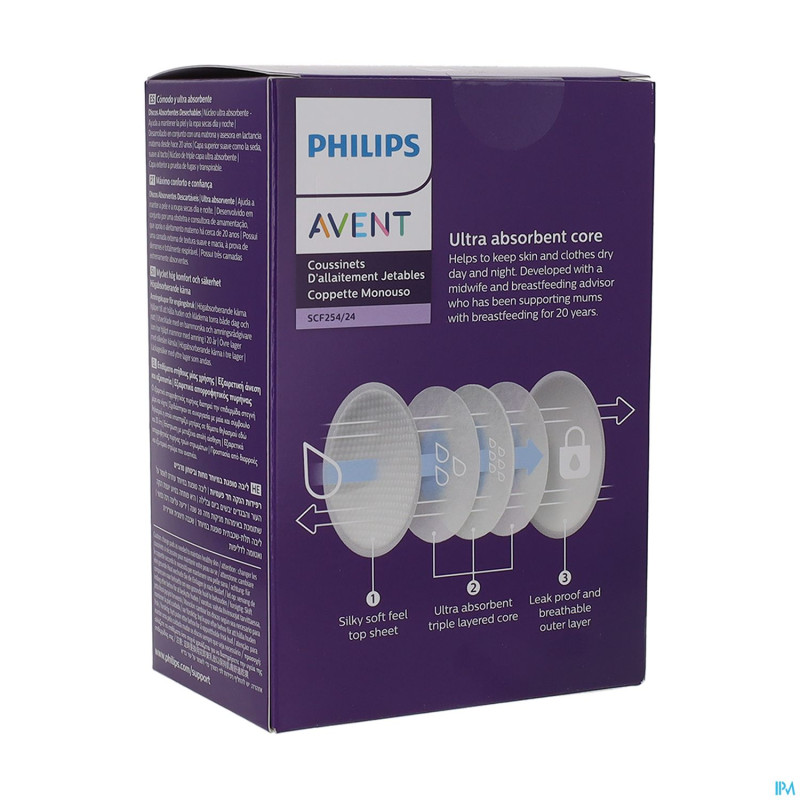 Philips avent coussinets jour/nuit 24    scf254/24