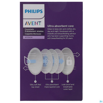 Philips avent coussinets jour/nuit 24    scf254/24