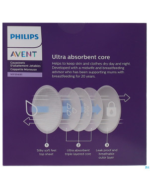 Philips avent coussinets jour/nuit 60    scf254/61