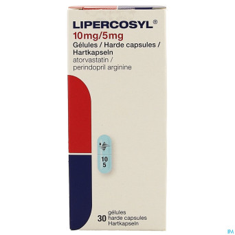 Lipercosyl 10mg/ 5mg caps dur 30