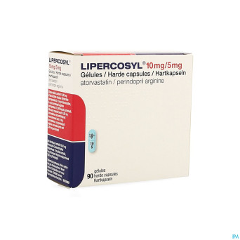 Lipercosyl 10mg/ 5mg caps dur 90