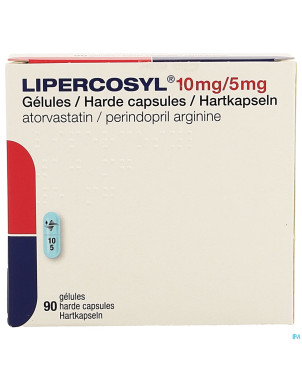 Lipercosyl 10mg/ 5mg caps dur 90