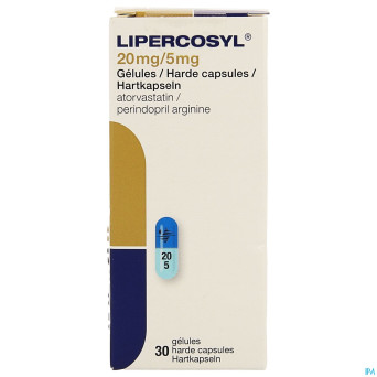 Lipercosyl 20mg/ 5mg caps dur 30