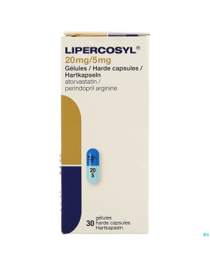 Lipercosyl 20mg/ 5mg caps dur 30
