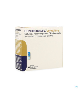 Lipercosyl 20mg/ 5mg caps dur 90