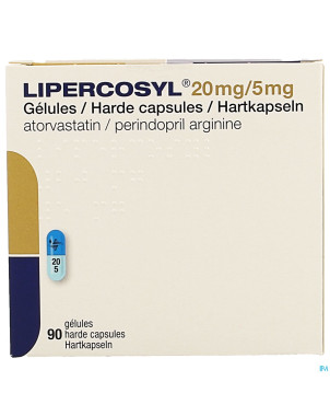 Lipercosyl 20mg/ 5mg caps dur 90
