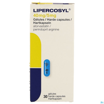 Lipercosyl 40mg/ 5mg caps dur 30