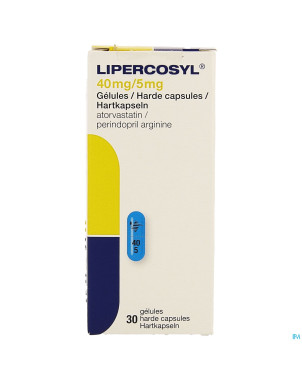 Lipercosyl 40mg/ 5mg caps dur 30