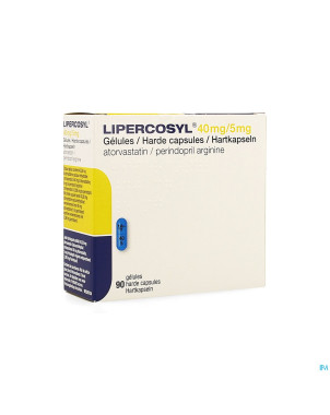 Lipercosyl 40mg/ 5mg caps dur 90