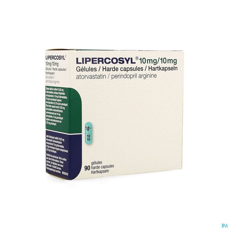 Lipercosyl 10mg/10mg caps dur 90