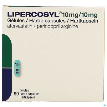 Lipercosyl 10mg/10mg caps dur 90