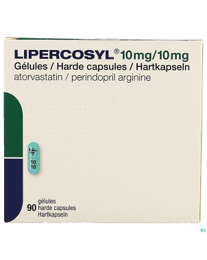 Lipercosyl 10mg/10mg caps dur 90