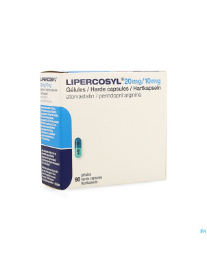 Lipercosyl 20mg/10mg caps dur 90