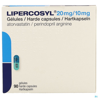 Lipercosyl 20mg/10mg caps dur 90