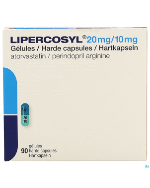 Lipercosyl 20mg/10mg caps dur 90