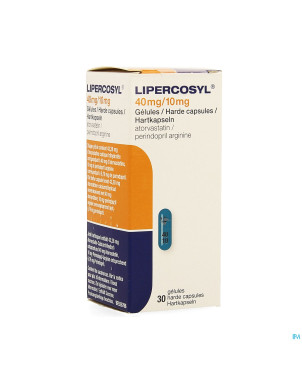Lipercosyl 40mg/10mg caps dur 30