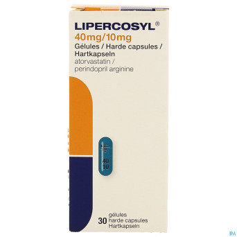 Lipercosyl 40mg/10mg caps dur 30