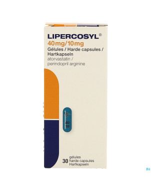 Lipercosyl 40mg/10mg caps dur 30