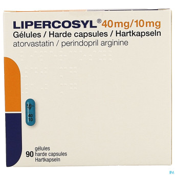 Lipercosyl 40mg/10mg caps dur 90