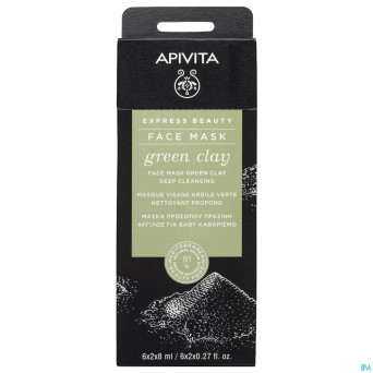 Apivita express beauty masque argile verte