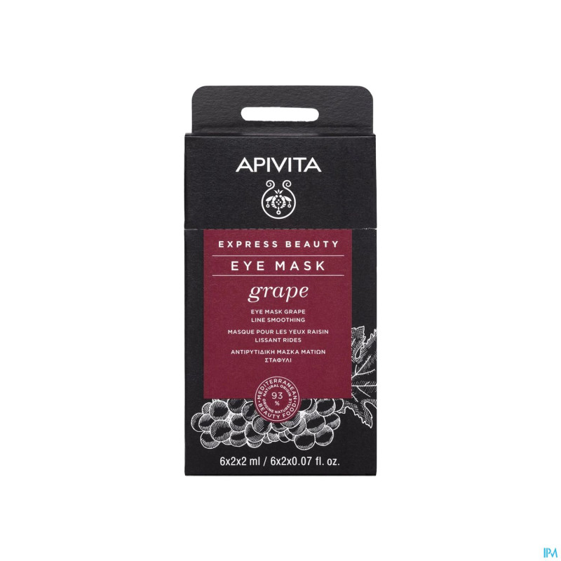Apivita express beauty masque yeux raisin