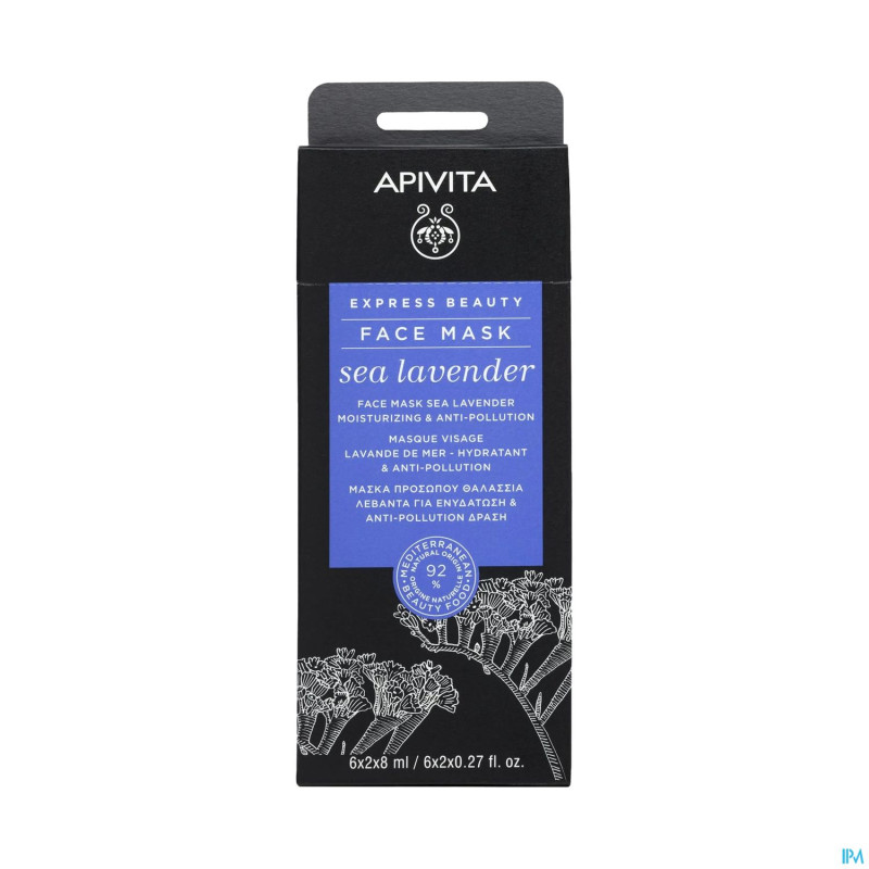 Apivita express beauty masquelavande mer