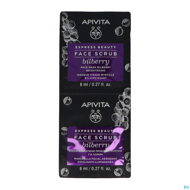 Apivita beauty gold masque myrtille