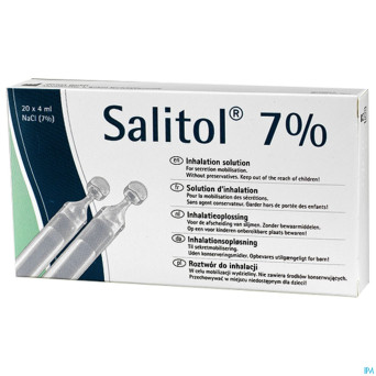 Salitol 7% steriel    amp 60x4ml