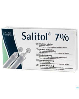 Salitol 7% steriel    amp 60x4ml