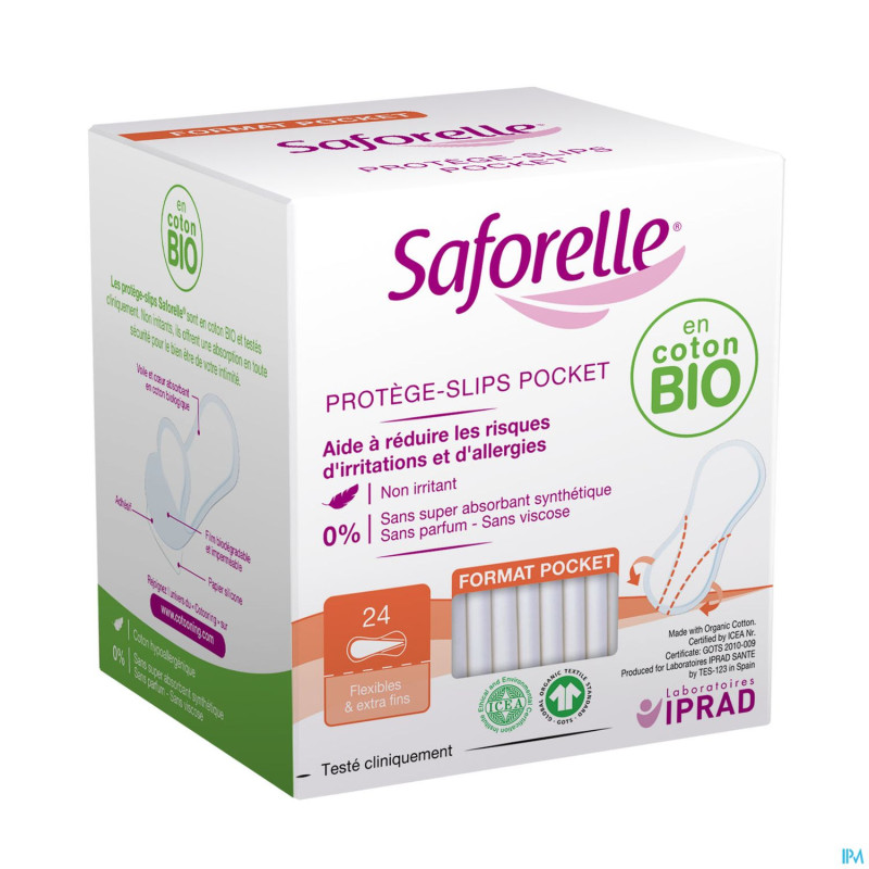 Saforelle protege slips format pocket    24