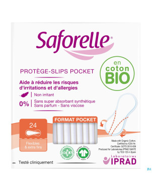Saforelle protege slips format pocket    24