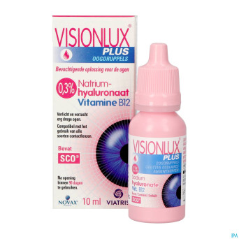Visionlux plus gouttes yeux fl 1 x 10ml