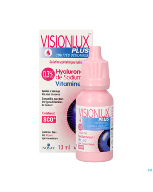 Visionlux plus gouttes yeux fl 1 x 10ml