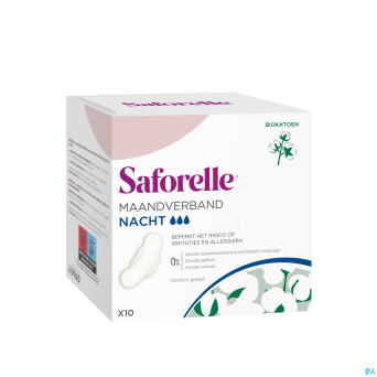 Saforelle serviettes hygieniques nuit    10