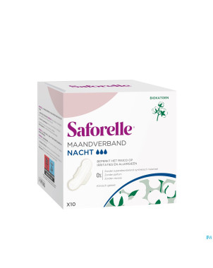 Saforelle serviettes hygieniques nuit    10
