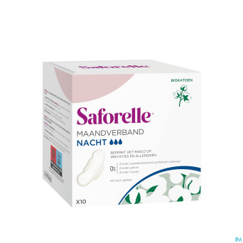 Saforelle serviettes hygieniques nuit    10