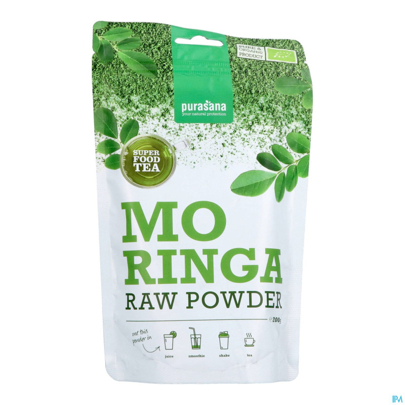 Purasana vegan moringa the pdr    200g be-bio-02