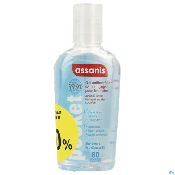 Assanis pocket gel duo 2x80ml    2eme -50%