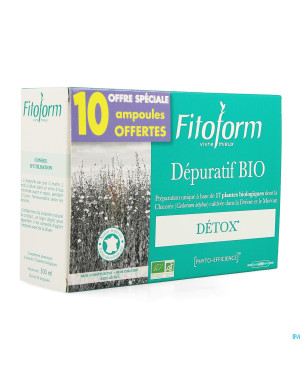 Depuratif bio  amp 20 + amp 10 gratuit    fitoform