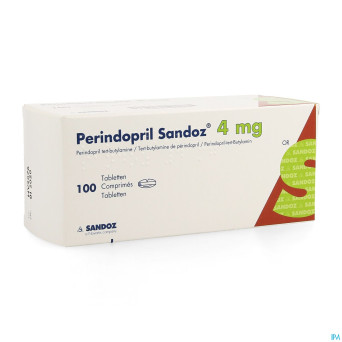 Perindopril sandoz 4mg impexeco comp 100 x 4mg pip