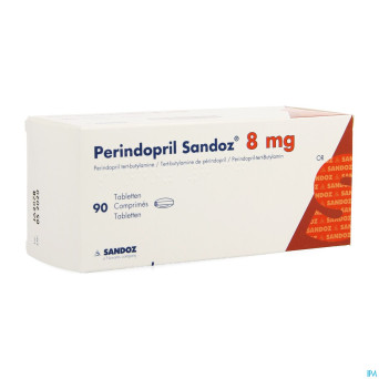 Perindopril sandoz 8mg impexeco comp  90 x 8mg pip