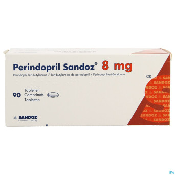 Perindopril sandoz 8mg impexeco comp  90 x 8mg pip