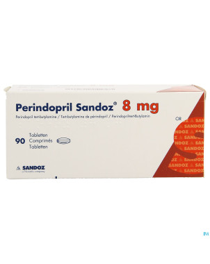 Perindopril sandoz 8mg impexeco comp  90 x 8mg pip