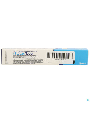 Influvac tetra susp inj ser prerempl. 1x0,5ml 2018