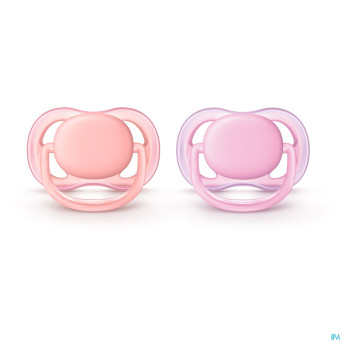 Philips avent sucette +0m 2 air girl    scf245/20