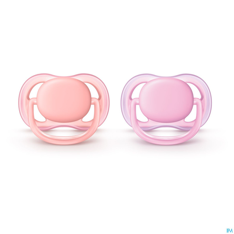 Philips avent sucette +0m 2 air girl    scf245/20
